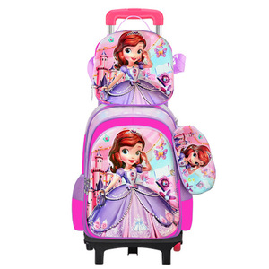 Sac à dos unisexe 3D transfrontalier pour école primaire, ensemble trois pièces, coque rigide en nylon, motif dessin animé, grande capacité - Product Image 1