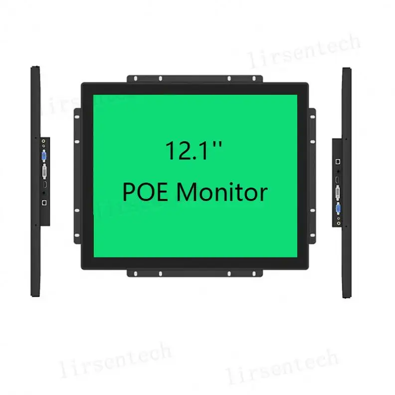 12.1 inch Power-over-Ethernet hiển thị PoE LCD cảm ứng màn hình