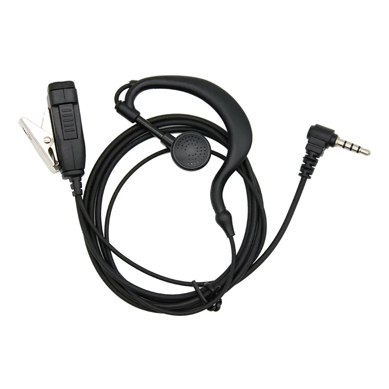 Chierda gancho conector único walkie talkie, headset para motorola evx261