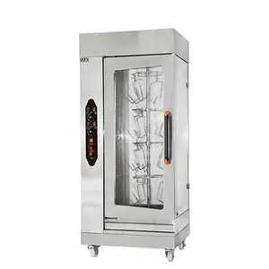 Oem Odm Fabrikant Commerciële Staande Verticale Gebraden Rotisserie Elektrische Shoarma Grill Machine Kip Rotisserie Oven