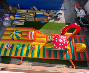 Parcours d'obstacles gonflable <span class=keywords><strong>Mario</strong></span> Adventure pour enfants, aire de jeux d'aventure pour usage extérieur - Product Image 4