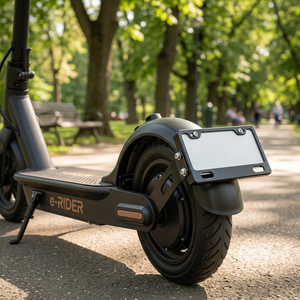 Support de <span class=keywords><strong>plaque</strong></span> d'<span class=keywords><strong>immatriculation</strong></span> universel en alliage d'aluminium CNC carré réglable pour moto et scooter électrique - Product Image 6