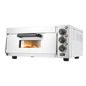 Woomaster All stainless steel with timer with stone Commerical Single Deck Pizza Oven