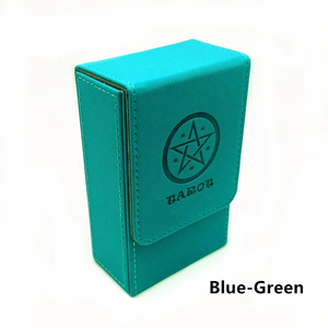 Boîte de rangement pour jeu de tarot de style espagnol MIO en cuir PU pour le rangement intérieur des cartes de tarot, des dés et des jeux d'échecs pour enfants - Product Image 3