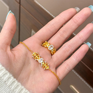 Pulsera de latón calado Vintage francés Iris <span class=keywords><strong>Paloma</strong></span> huevo anillo declaración banda con circón para fiesta de mujer boda cóctel - Product Image 1