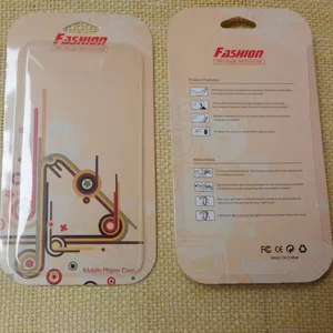 Bandeja de plástico reciclable con logotipo personalizado, embalaje para funda de teléfono móvil, tarjeta deslizante, venta al por mayor