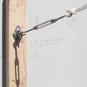 316 Stainless Steel <b>Shade</b> Sail Hardware Kit With Carabiners And Rectangular Grommets For Shading Applications - Product Image 3