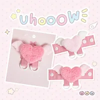 Pendentif de sac Ailes d'ange créatives, Porte-clés Cœur de dessin animé mignon, Boucle de présentation DIY pour sacs style 'Sweet Girl', Accessoires de sac, Cadeaux faits main pour filles
