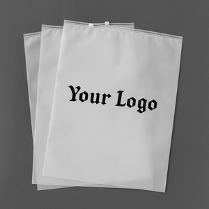 Saco Ziplock Personalizado Transparente Fosco Reutilizável de Plástico Fosco para Embalagem de Roupas, Calçados e Moda Praia com Logotipo - Product Image 2