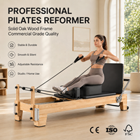 Reformer Pilates en bois de chêne de qualité supérieure OEM ODM pour l'entraînement en studio professionnel et la remise en forme à domicile