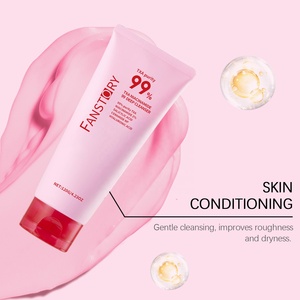 인기 있는 도매 맞춤형 유기농 나이아신아미드 히알루론산 딥 클렌징으로 피부 보습 페이셜 클렌저 - Product Image 5