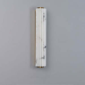 Italian Minimalist Marble Wall <b>Lamp</b> 10x30 Cm <b>Warm</b> Light Led Wall Mounted For Bedroom Living Room - Product Image 3