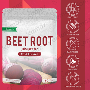 アマズプレミアム天然赤ビート根エキス滑らかな栄養とウェルネスサポートビートルートジュースパウダー - Product Image 3