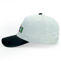 Sombrero deportivo de algodón 100%, sombrero Vintage bordado con abullonado 3D, gorra de papá de 6 paneles, gorra de béisbol de dos tonos con logotipo personalizado desgastado