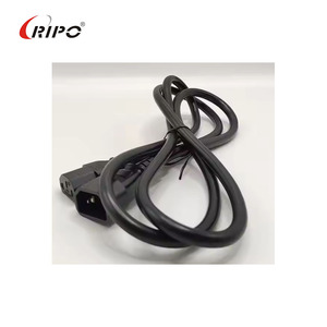 RIPO Factory Black PVC Sheathed 10A IEC 320 3-Pin C14 Male to C13 Female Main Power Extension <b>Lead</b> for Home Appliance & <b>Computer</b> - Product Image 4