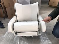 Siège de yacht en cuir marin personnalisé, vente en gros, siège de bateau de luxe/siège de capitaine de yacht coloré