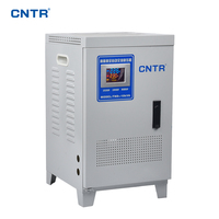 Régulateur de tension automatique servo CNTR TND3-10KVA monophasé 220V AC avec écran LCD AVR pour appareils électroménagers et de bureau