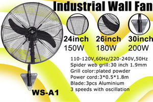 Treo tường kim loại <span class=keywords><strong>Fan</strong></span> kho sử dụng quạt công nghiệp với điều khiển từ xa - Product Image 4