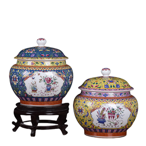 Commercio all'ingrosso di smalto colorato antico vasetti di <span class=keywords><strong>ceramica</strong></span> da fabbriche di <span class=keywords><strong>ceramica</strong></span> medio oriente decorazione per la casa ornamenti in porcellana - Product Image 2