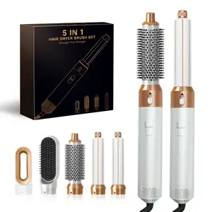 New 5 Trong 1 Tóc Styler Điện Máy Sấy Tóc Bàn Chải Chuyên Nghiệp Hoàn Chỉnh Styler Một Bước 5 Trong 1 Không Khí Nóng Bàn Chải Bọc Styler