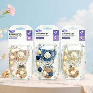 Sucette pour bébé en PP de qualité alimentaire, portable, sans BPA, ultra douce et moelleuse, tétine pour lait maternel pour 0-12 mois - Product Image 1