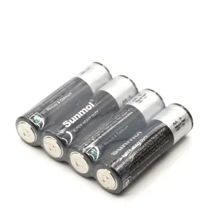 Sunmol R6P SUM-3 1.5V锌碳干电池AA电池，带PVC护套