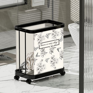 Cesto para <span class=keywords><strong>Ropa</strong></span> con Ruedas de Plástico Imprescindible, con Ruedas Portátiles y Compartimento Espacioso, Ahorra Tiempo en el <span class=keywords><strong>Baño</strong></span> y el <span class=keywords><strong>Armario</strong></span> - Product Image 5