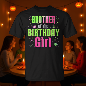 Camiseta a juego para fiesta familiar de brujas, hermano de la cumpleañera - Product Image 3