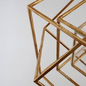 Modern Luxury Iron Reading Hotel Lamp Chandeliers Cube Iron Art Glass Box <b>Pendant</b> Light for Living Room Geometry Lamp - Product Image 6