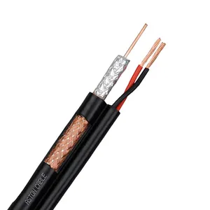 OEM CCTV Cable Rg59 With Power 2DC Coaxial Cable Siamese CCA CCTV Camera Cable RG59