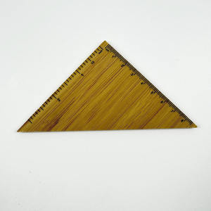 Ensemble de 4 règles en bambou, outils de géométrie portables pour le bureau et <span class=keywords><strong>l</strong></span>'école - Product Image 3