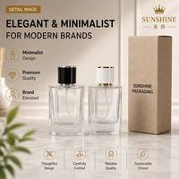 Vente en gros de flacons de parfum en verre transparent de 30 ml, col à vis, atomiseur rechargeable, flacons de voyage vides, prêts à être expédiés