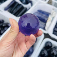 Vente en gros de sphères de fluorite violette de haute qualité, Reiki Fengshui, cristal de fluorite, artisanat populaire pour la décoration de la maison