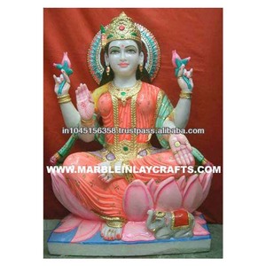 Beautiful Laxmi ji Murthi in Marble - Product Image 1