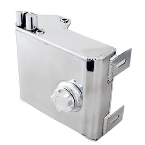 Aluminum Expansion Tank 2L <b>Polished</b> Overflow Reservoir For <b>Car</b> Retrofit Upgrade TK04 - Product Image 1