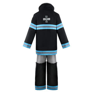 Costume de Cosplay de Pompiers Style Anime Uniforme de <span class=keywords><strong>Pompier</strong></span> Équipe 8 Combinaison Réfléchissante Unisexe <span class=keywords><strong>Adulte</strong></span> Costumes d'Halloween - Product Image 3