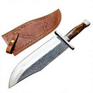 Couteau de survie et de combat à lame droite en acier au carbone, manche en bois, fait main, pour l'extérieur, avec étui, OEM - Product Image 2