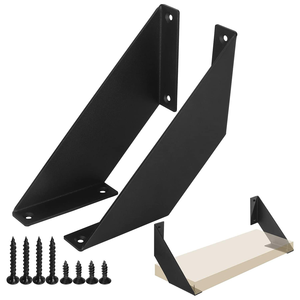 Étagère <span class=keywords><strong>murale</strong></span> flottante en acier inoxydable, support <span class=keywords><strong>d</strong></span>'<span class=keywords><strong>angle</strong></span> métallique, étagère <span class=keywords><strong>murale</strong></span> de haute qualité pour chambre à coucher, <span class=keywords><strong>cuisine</strong></span>, salon, salle de bain - Product Image 2