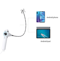 Endoscope vétérinaire flexible multi-usage pour équidés, bovins et petits animaux, sonde réutilisable à direction 360°