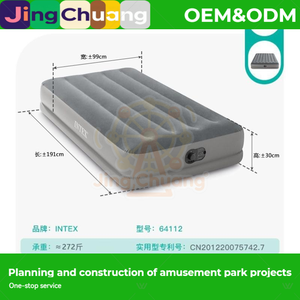 Lit pliant INTX avec matelas gonflable, lit de sieste, pompe à air automatique USB, lit double portable <span class=keywords><strong>d</strong></span>'extérieur en PVC pour la randonnée et la <span class=keywords><strong>gym</strong></span> - Product Image 4