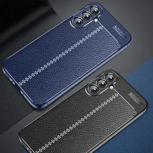 Voor Samsung Galaxy A35 Case Samsung Galaxy A05 A 05S A15 A25 A35 5G Case Luxe Originele Tpu Schokbestendige Pu Lederen Siliconen Hoes