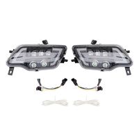 Phares LED Yongjin avec feux de croisement, feux de route, DRL et clignotants pour Honda Pioneer Talon Foreman Rubicon Rancher 2014-2024