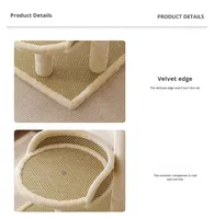 Arbre à chat d'exportation avec nid intégré et grand lit, plateforme de griffage et de saut, planche à griffer en sisal, ne prend pas de place