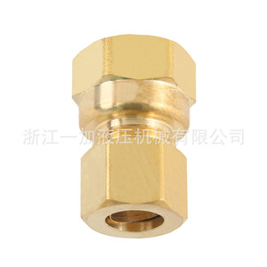 Raccords de compression en laiton NPTF pour tuyaux et flexibles en cuivre, filetage interne, pièces hydrauliques de Zhejiang Yijia Hydraulics - Product Image 4