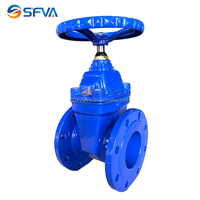 Vanne d'eau en fonte DIN F4 PN16 Siège résilient en fonte ductile