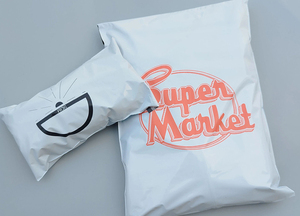 In Stock 25x42cm Custom Bright White PE Mailing Bag Thick Color Print Eco Friendly Biodegradable Delivery Envelope - Product Image 5