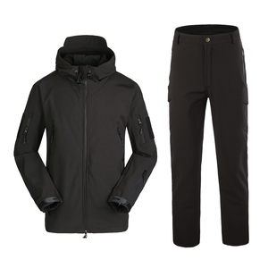 Ensembles <span class=keywords><strong>veste</strong></span> et pantalon <span class=keywords><strong>de</strong></span> <span class=keywords><strong>chasse</strong></span> <span class=keywords><strong>de</strong></span> camping uniforme imperméable tactique Softshell - Product Image 4