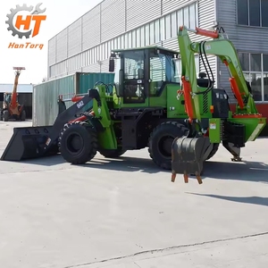 Tracteur agricole 4x4 mini avec chargeur frontal et pelle arrière, vente chaude - Product Image 1