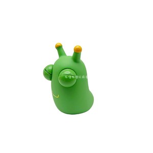 Juguete pequeño de descompresión para niños, con diseño de lindo <span class=keywords><strong>gusano</strong></span> vegetal de dibujos animados que mira fijo a la cara, para apretar. - Product Image 1
