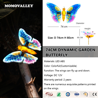 Momovalley 74CM Drone Papillon Mobile Spectacle Lumineux LED Étanche IP65 Décoration Extérieure pour Scène d'Événement Toile de Fond Usage Commercial